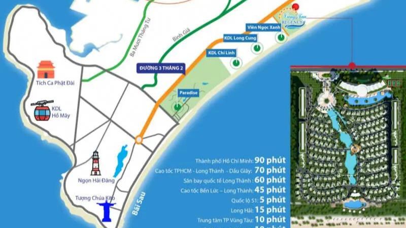 Kết nối tiện ích ngoại khu của dự án Vũng Tàu Regency